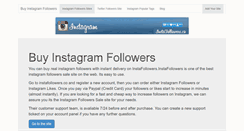 Desktop Screenshot of instafollowersnow.com